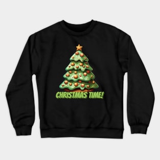 Christmas tree cake, merry christmas Crewneck Sweatshirt